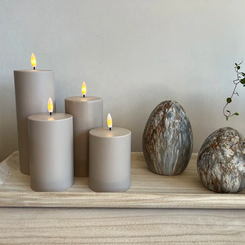 LED Bloklys Outdoor • Sand • Large